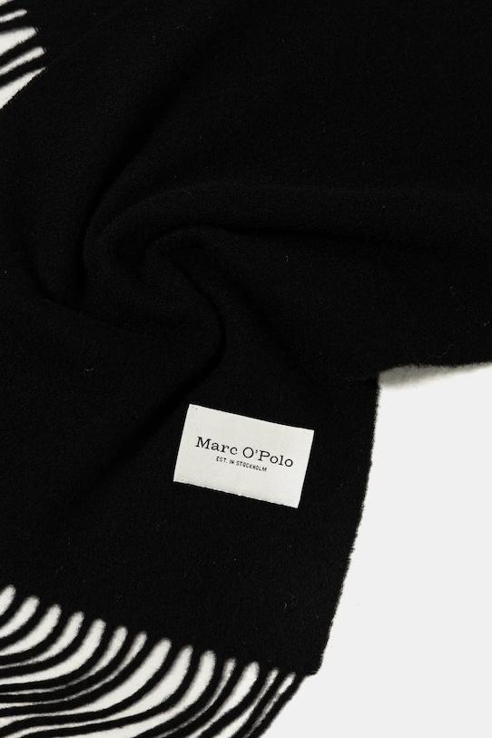 Шерстяной шарф Marc O'Polo 509805102065 чёрный AW25