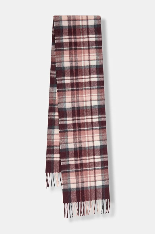 Barbour sciarpa in lana maglia granata LSC0109