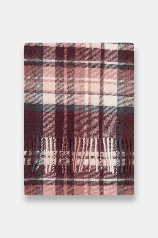 Barbour sciarpa in lana LSC0109 granata AW25