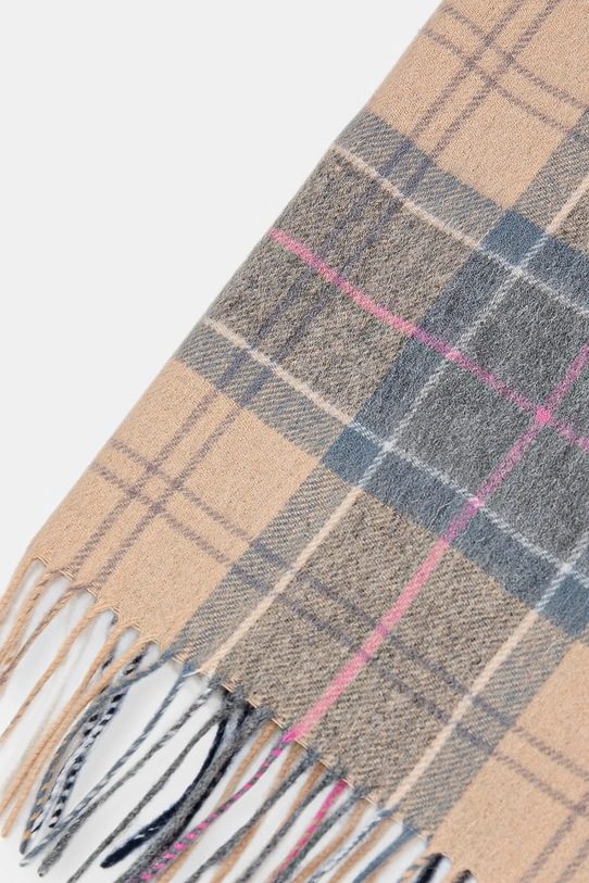 Akcesoria Barbour szalik wełniany LSC0477 beżowy