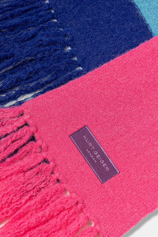 Akcesoria Kurt Geiger London szalik z domieszką wełny 5072569609 multicolor