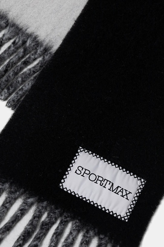 Akcesoria Sportmax szalik z dodatkiem wełny TENUE 2522546012600 czarny