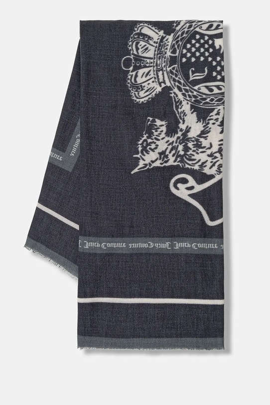 Juicy Couture chusta Pashmina dzianina szary AIJFO8612WPO