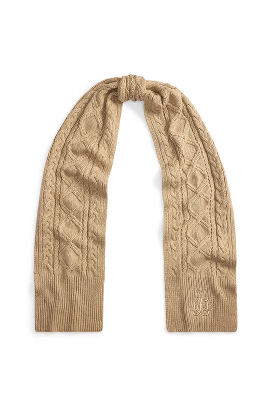 Шарф с добавлением шерсти Lauren Ralph Lauren 454P04467 бежевый AW25