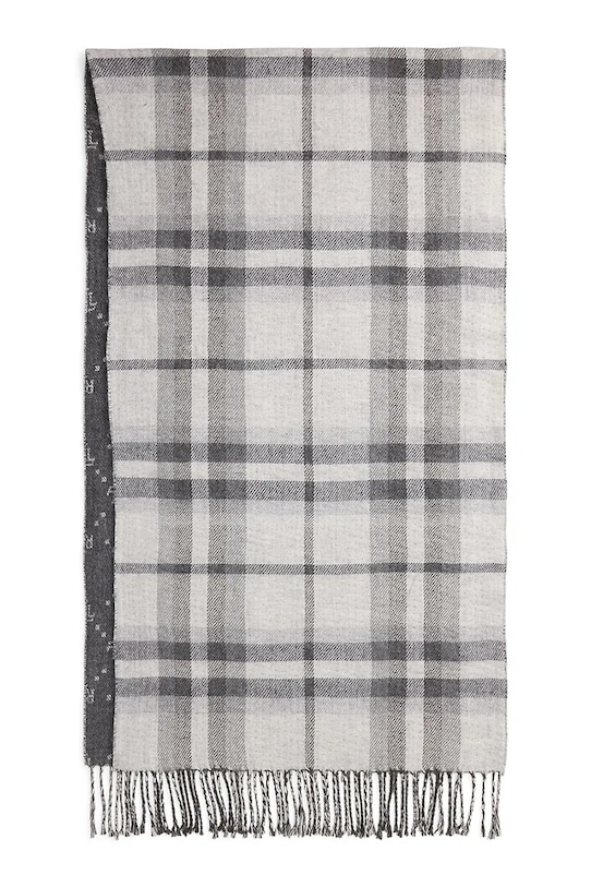 Шарф з домішкою вовни Lauren Ralph Lauren 454P04496 сірий AW25
