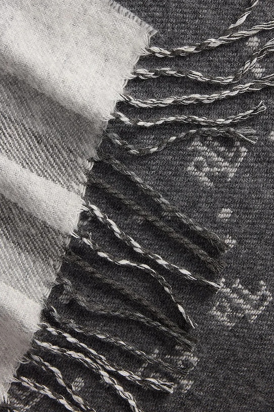 Аксесуари Шарф з домішкою вовни Lauren Ralph Lauren 454P04496 сірий