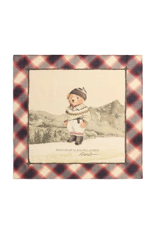 Хустка з вовною Polo Ralph Lauren тканина бежевий 455P04665