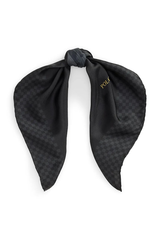Polo Ralph Lauren chusta jedwabna 455P04667 czarny AW25