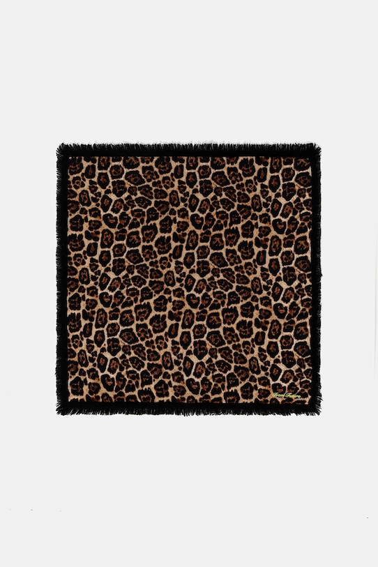 FROM FUTURE apaszka kaszmirowa dzianina brązowy AFO02786