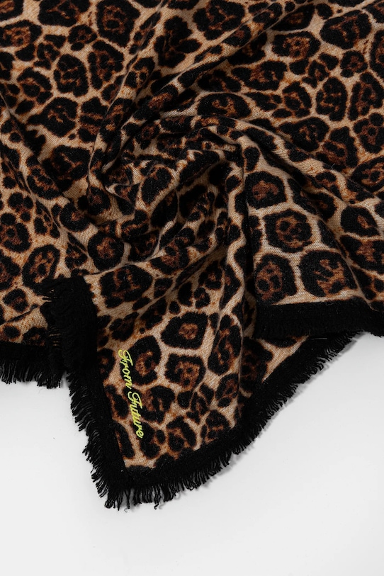 FROM FUTURE apaszka kaszmirowa AFO02786 brązowy AW25