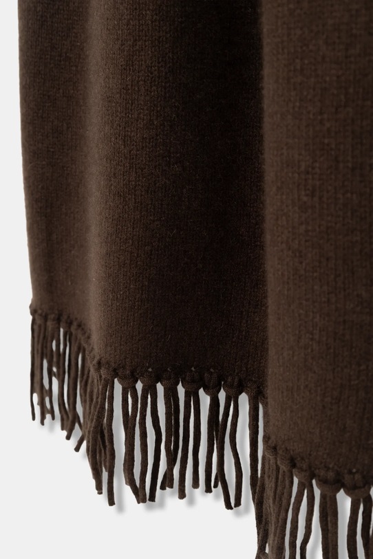 FROM FUTURE szalik kaszmirowy AEC02480 brązowy AW25
