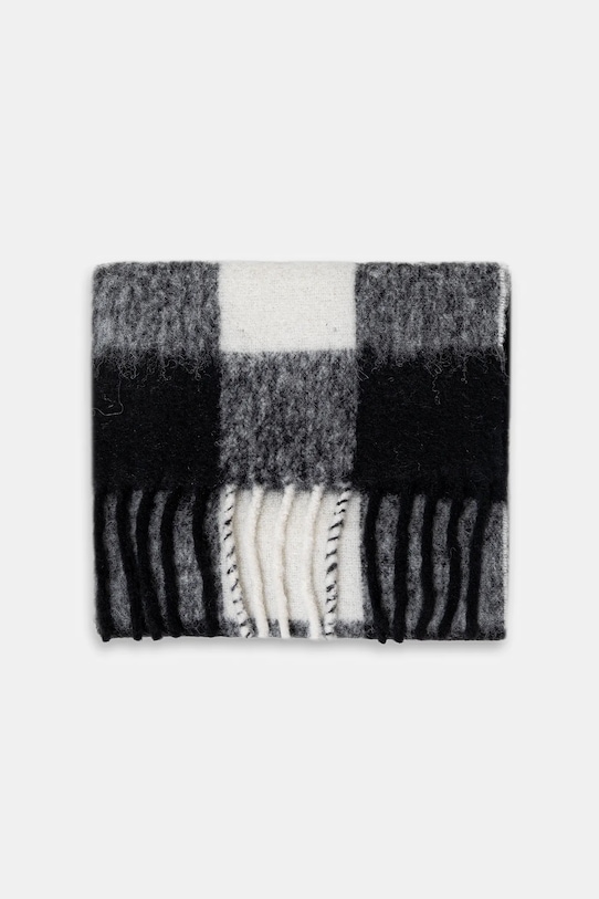 WRSTBHVR szalik z domieszką wełny Rania U9725AL.3042 czarny AW25