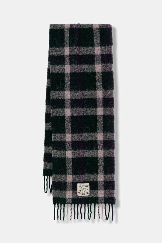 Šal s dodatkom vune United Colors of Benetton Planet friendly tirkizna 62QJDU027