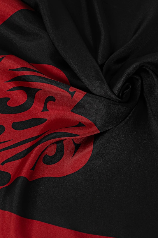 Akcesoria AllSaints chusta jedwabna 29ASWC531515 czarny