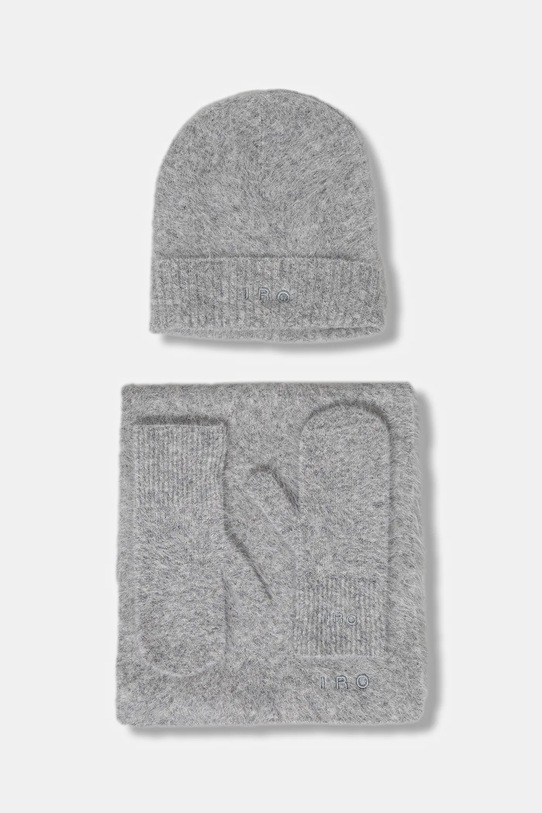 Akcesoria IRO czapka, szalik i rękawiczki 3-pack WM52COMBAN szary