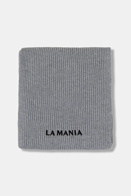 La Mania szalik wełniany MERINOWOOL MERINOWOOL szary AW25