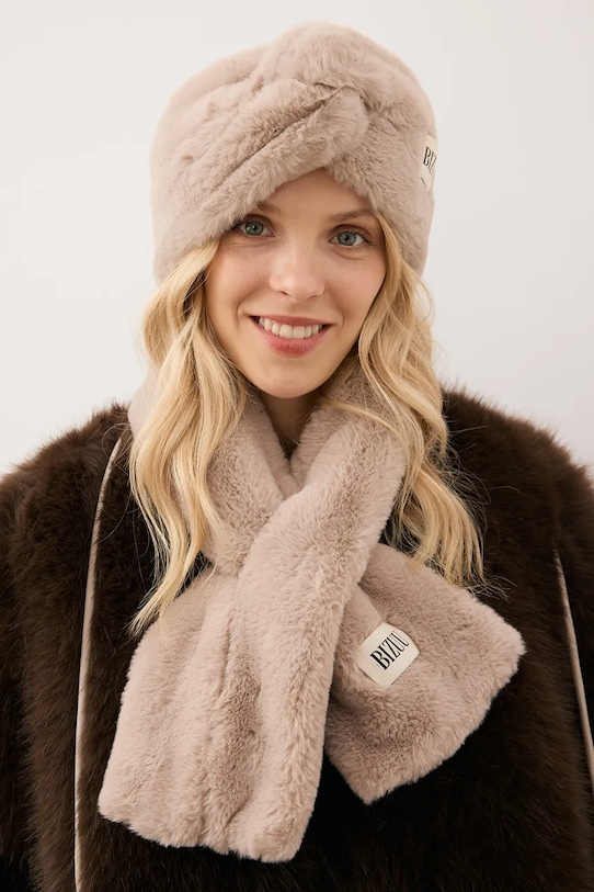Аксесуари Шарф Bizuu FLUFFY FLUFFY.BEZOWY.AW бежевий