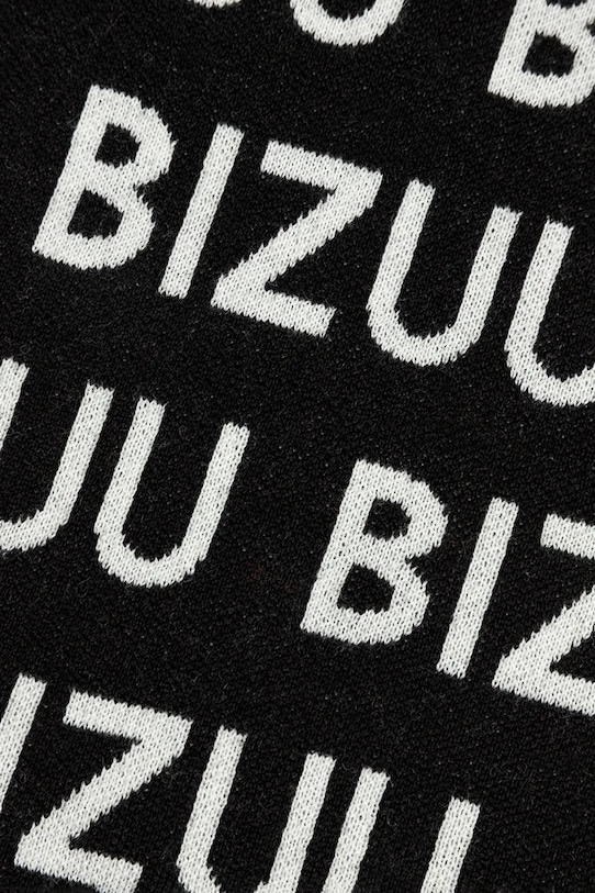 Bizuu szalik z dodatkiem wełny LOGGU LOGGU.CZARNY czarny AW25