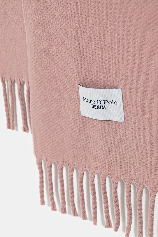 Marc O'Polo szalik wełniany 5000007136 różowy AW25