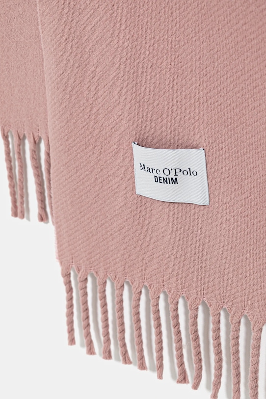 Marc O'Polo szalik wełniany 5000007136 różowy AW25