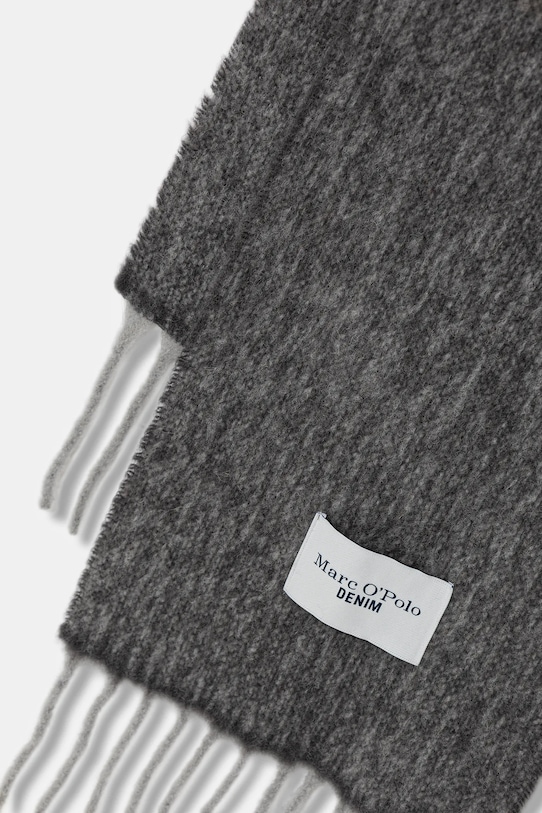 Marc O'Polo szalik z dodatkiem wełny 5000007554 szary AW25
