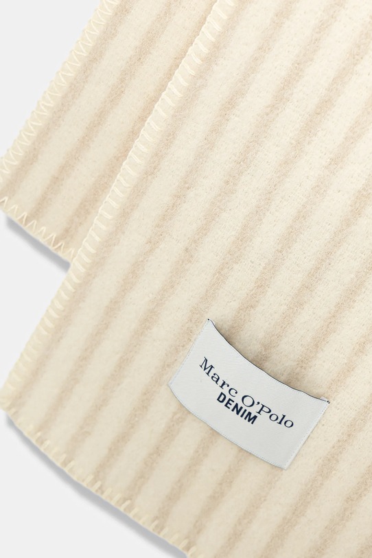 Marc O'Polo szalik z dodatkiem wełny 5000007558 beżowy AW25