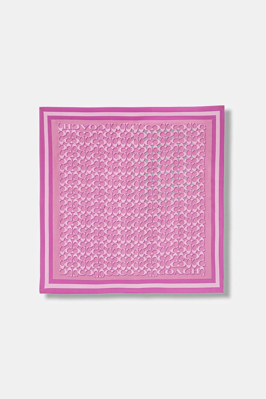 Coach apaszka jedwabna tkanina różowy 29C8362