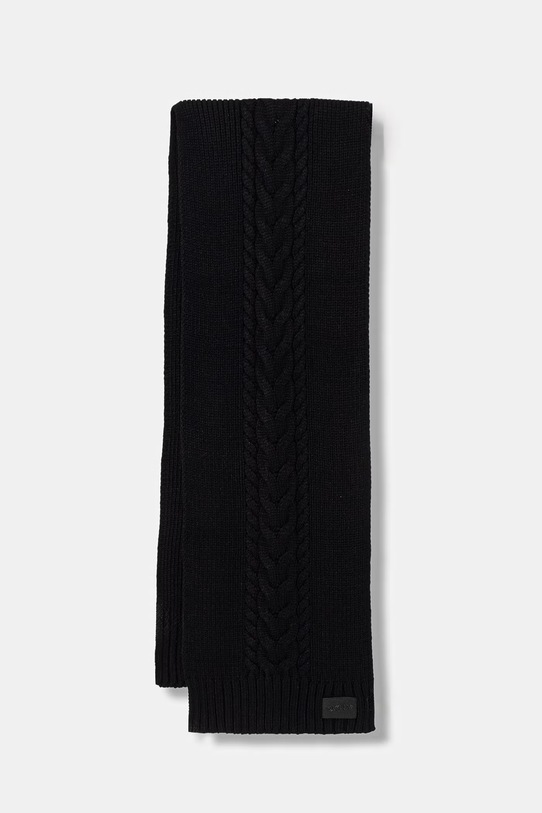 Dkny szalik dzianina czarny D5KS1627