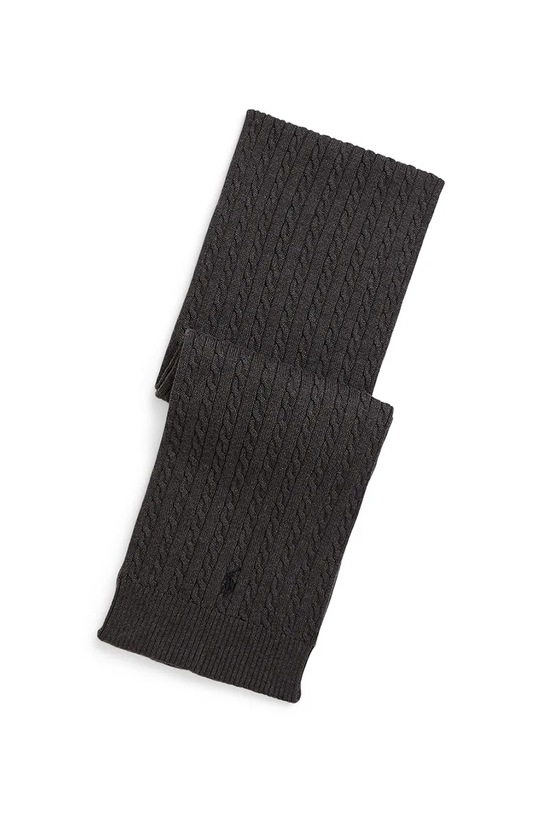 Dječji pamučni šal Polo Ralph Lauren pamuk siva 313978908001
