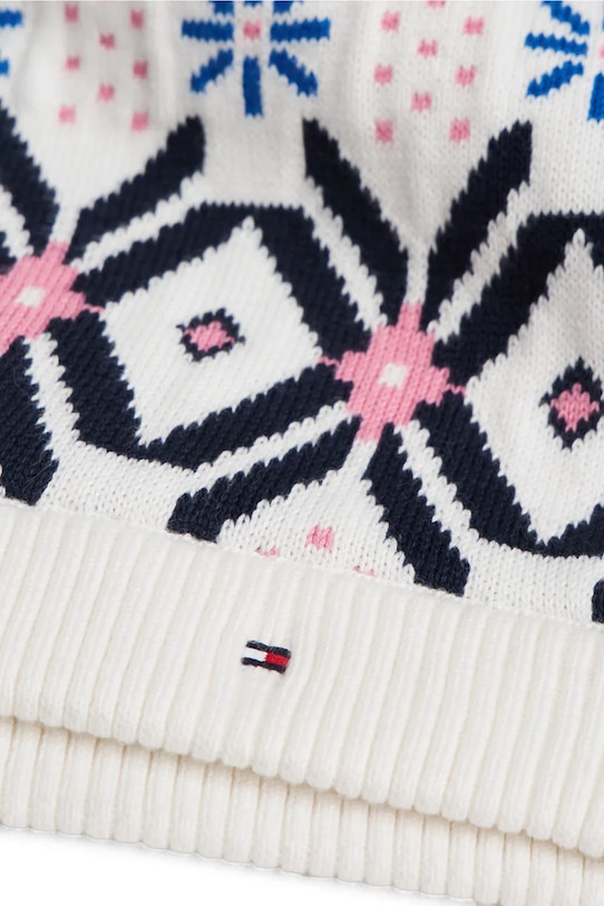 Детский хлопковый шарф Tommy Hilfiger белый KG0KG09041.9BYA