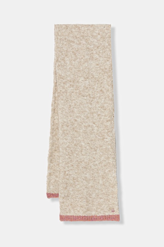 Παιδικό κασκόλ από μείγμα μαλλιού United Colors of Benetton με μείγμα μαλλιού μπεζ 67NDCU010.G.Seasonal