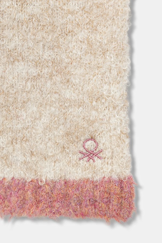 Κοριτσίστικα Παιδικό κασκόλ από μείγμα μαλλιού United Colors of Benetton 67NDCU010.G.Seasonal μπεζ