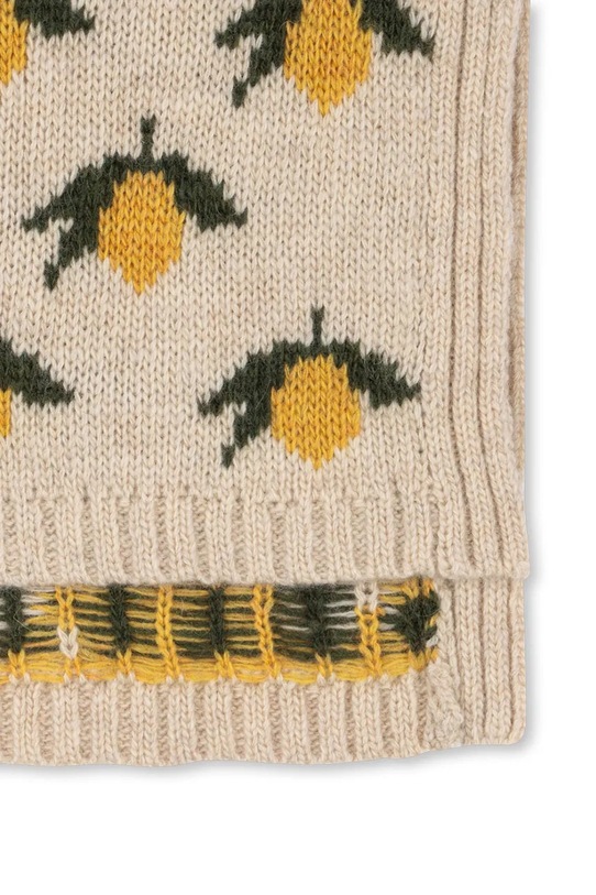 Konges Sløjd komin z dodatkiem wełny dziecięcy BELOU LEMON KNIT NECKWARMER. beżowy KS101425.9BYA