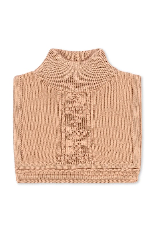 Konges Sløjd komin wełniany dziecięcy CABBY NECKWARMER wełna pomarańczowy KS103452.9BYA