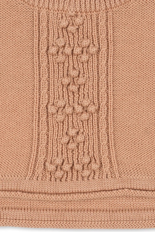 Konges Sløjd komin wełniany dziecięcy CABBY NECKWARMER pomarańczowy KS103452.9BYA