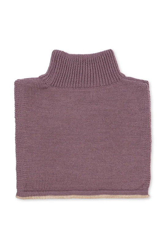Konges Sløjd komin wełniany dziecięcy LOULI NECKWARMER KS103501.9BYA fioletowy AW25