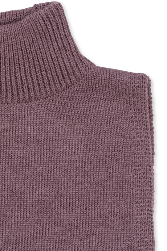 Chłopiec Konges Sløjd komin wełniany dziecięcy LOULI NECKWARMER KS103501.9BYA fioletowy