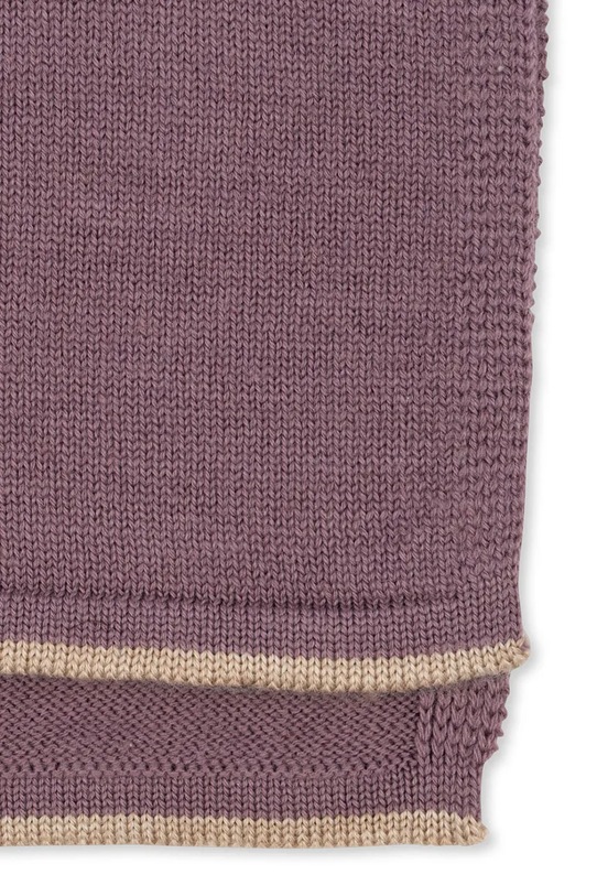 Konges Sløjd komin wełniany dziecięcy LOULI NECKWARMER fioletowy KS103501.9BYA