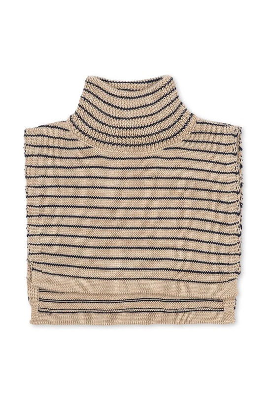 Konges Sløjd komin wełniany dziecięcy LOULI NECKWARMER wełna beżowy KS103501.9BYA