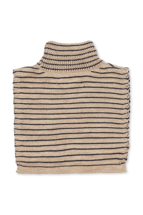 Konges Sløjd komin wełniany dziecięcy LOULI NECKWARMER KS103501.9BYA beżowy AW25