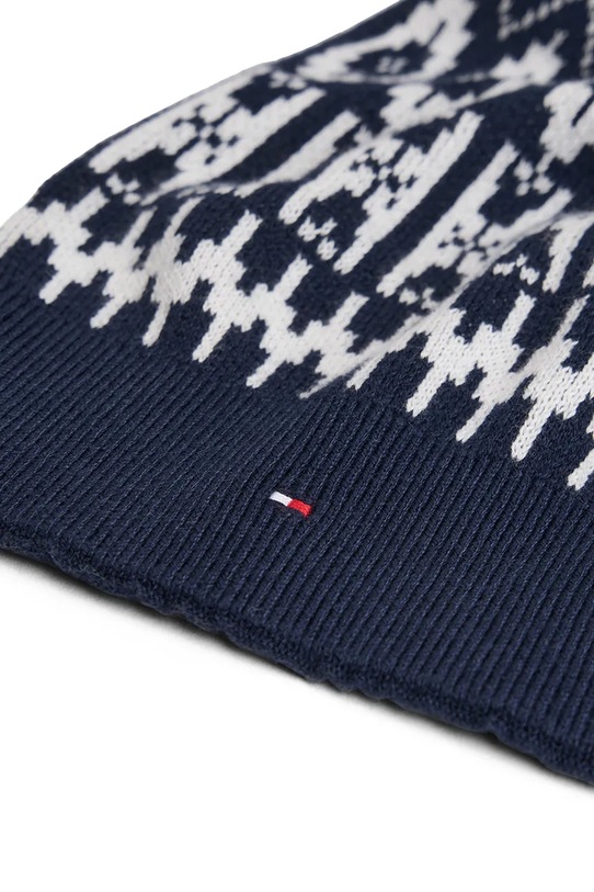 Детский хлопковый шарф Tommy Hilfiger тёмно-синий KB0KB10133.9BYA