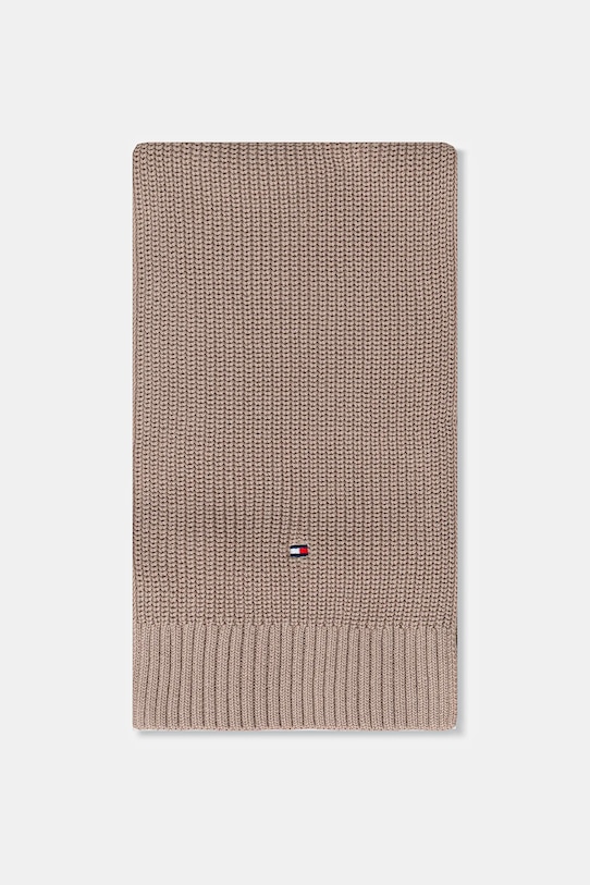 Chłopiec Tommy Hilfiger szalik bawełniany dziecięcy AU0AU02010.9BYA beżowy