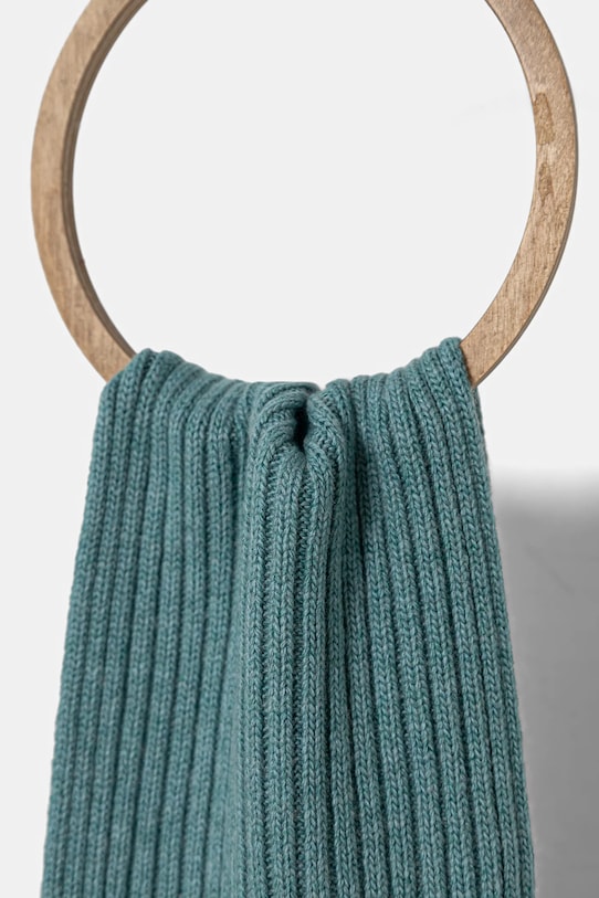United Colors of Benetton fular de lână pentru copii 126WGU005.P.seasonal turcoaz AW25