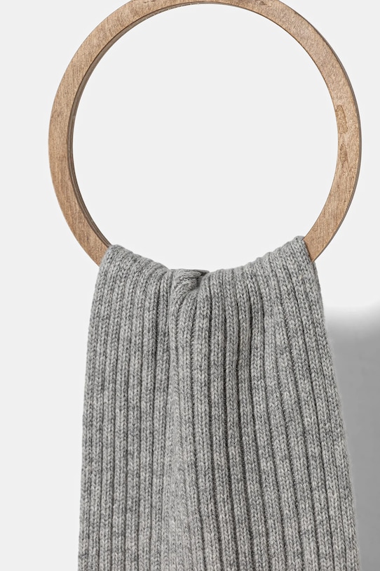 United Colors of Benetton fular de lână pentru copii 126WGU005.P.seasonal gri AW25