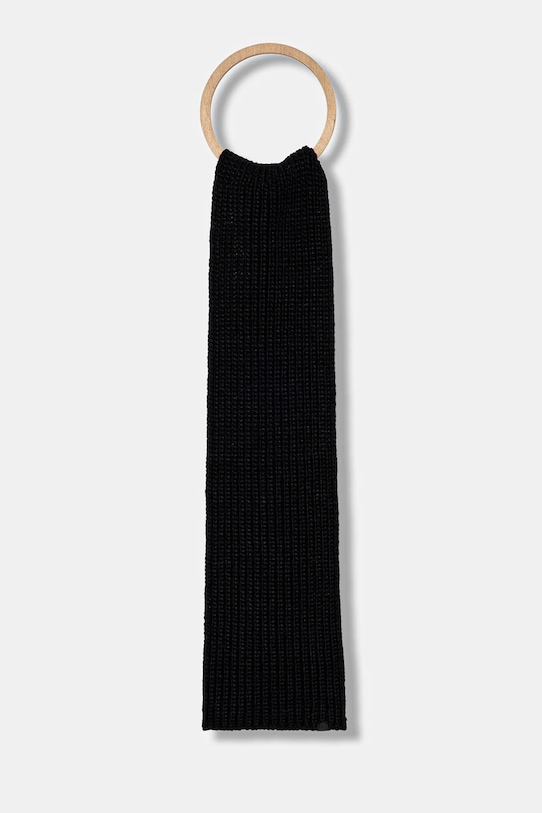 United Colors of Benetton fular de lână pentru copii uni negru 105HCU013.G.seasonal