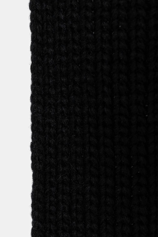 United Colors of Benetton szalik z wełną dziecięcy 105HCU013.G.seasonal czarny AW25