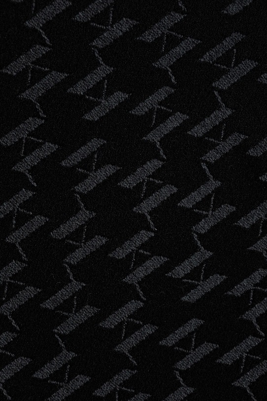 Karl Lagerfeld szalik z dodatkiem wełny 554135.805001 czarny AW25
