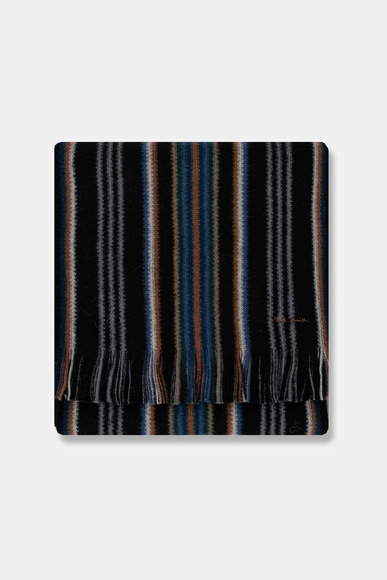 Шерстяной шарф Paul Smith M1A.151F.T643 чёрный AW25