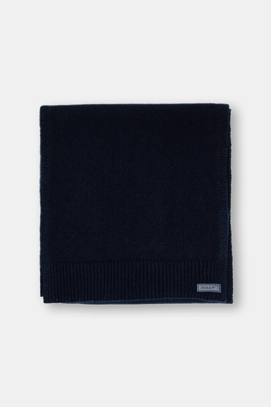 Bally szalik wełniany MSC03I granatowy AW25