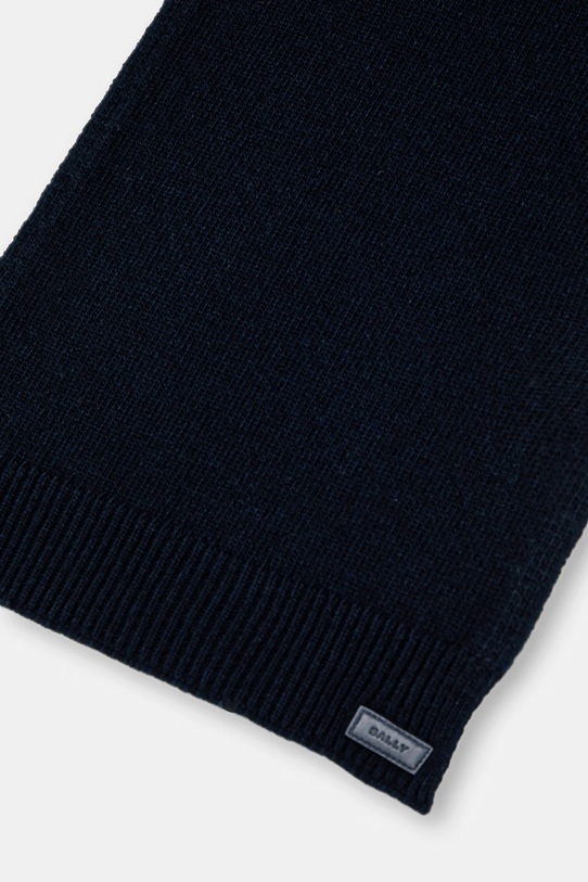 Akcesoria Bally szalik wełniany MSC03I granatowy